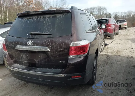 2013 Toyota Highlander Limited V6 из США, поврежденный, VIN 5TDDK3EH0DS189506